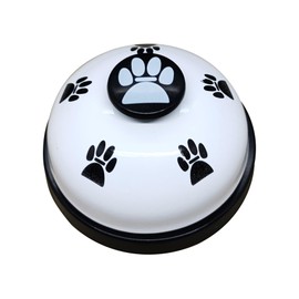 Pet Call Bell Chime Pet Training Supplies Pet Toy Table Chime Counter Bell, Black on White