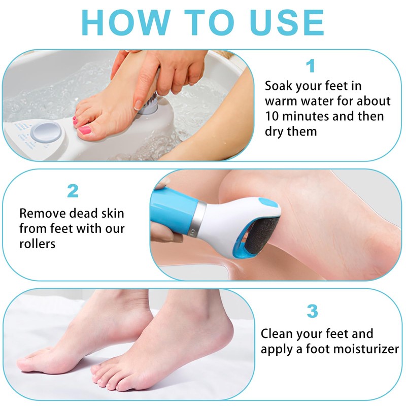 10Pcs Pedi Replacement Rollers Heads Refills Compatible with Scholl Velvet