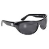 Pacific Coast Wrap Face Hugging Riding Glasses (Black Frame/Smoke Lens)