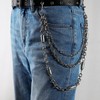 JAZTAKU Punk Spike Pant Chain for Men Waist Chain Emo