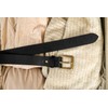 Gusti Leather Belt - Jori Simple Leather Belt with Golden