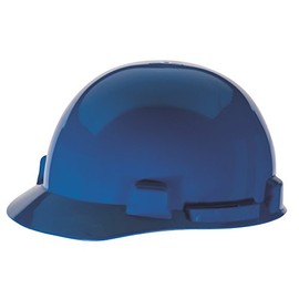 MSA Safety 10084079 SmoothDome Protective Cap with 6-Point Fas-Trac III Suspension, Blue