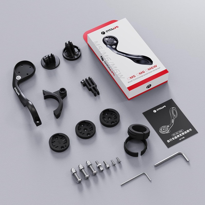 CYCLAMI M6W Bicycle Mount - Compatible with Garmin, Wahoo, Bryton,