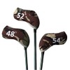 Double Sided Degree Window Golf Iron Cover Wedge Cover 48°,