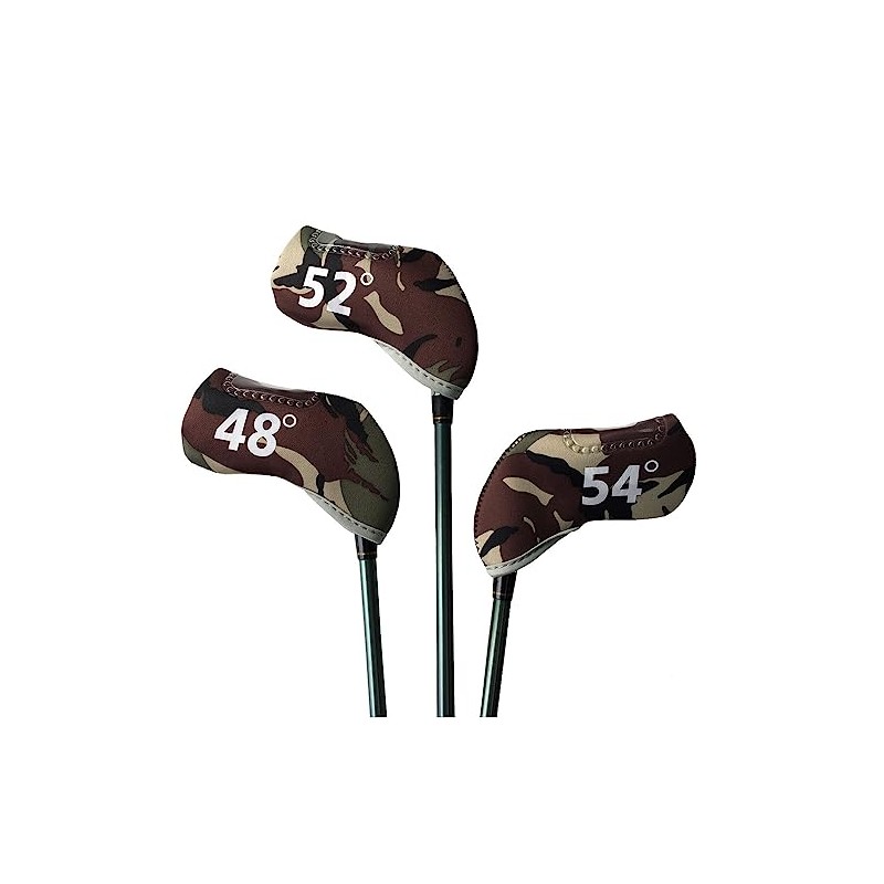 Double Sided Degree Window Golf Iron Cover Wedge Cover 48°,