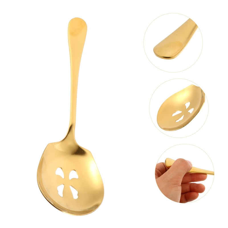 FUNOMOCYA Stainless Steel Colander Kitchen Sieve Slotted Spoon Set Dishwasher