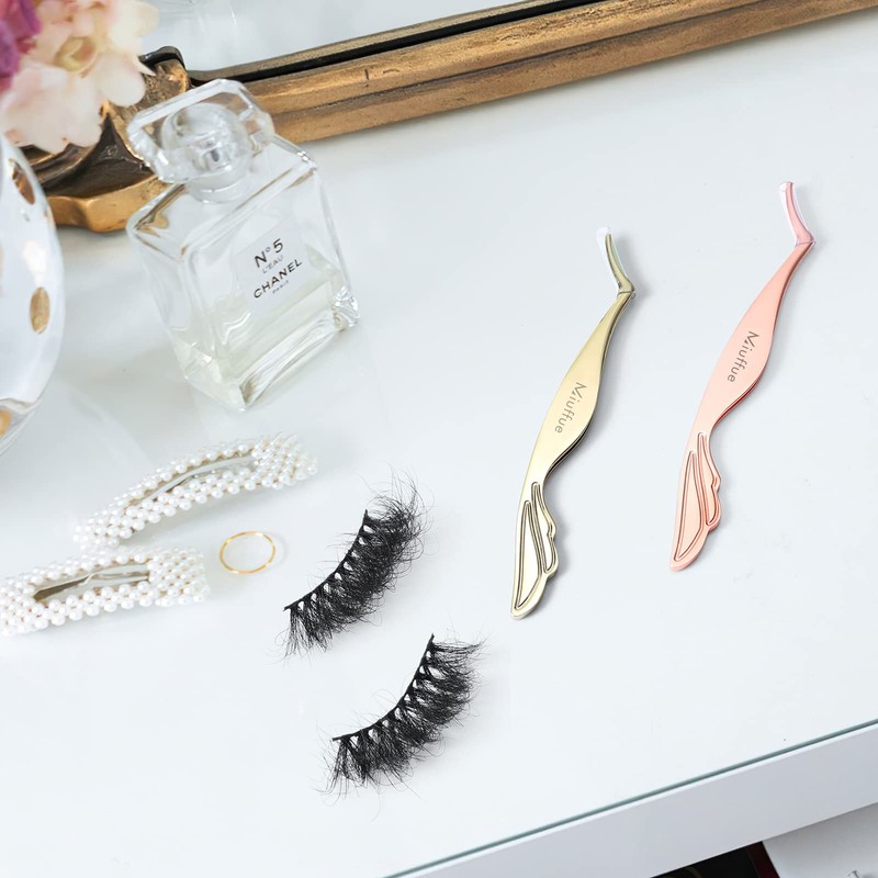 Miuffue Lash Applicator Tool DIY False Eyelash Applicator Tool Stainless