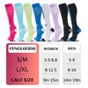 fenglaoda Compression Socks Women Men 6 Pairs, Knee High Best