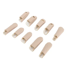 10pcs Castor Oil Pack Wrap for Finger Soft Cotton Breathable Finger Castor Oil Sleeve for Arthritis Finger Tingling