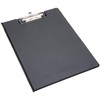Morgan A4 Black Foldover Clipboard Solid Hardback PVC Cover With
