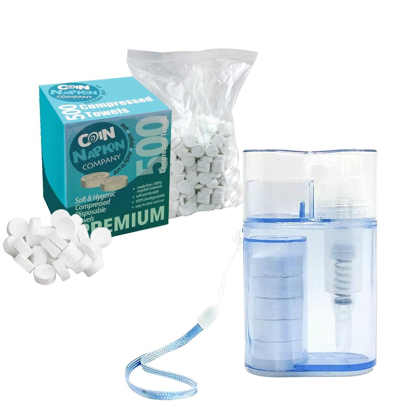 Compressed Towels Dispenser Carry Case Portable Travel Hygiene Pocket Size