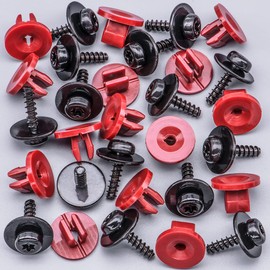 Rexka 15 Sets Engine Splash Shield Screws for Ford - T30 Torx Head Bolts and Grommets for Undertray Engine Fender Liner Deflector Grille for Ford Escape F-150 Edge Focus Fusion C-Max S-Max Lincoln