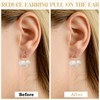 4 Pcs Earring Backs for Droopy Ears, Hypoallergince Earring Lifter