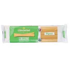 Organic Linguine, (16 oz x 4 Pack), Italian Pasta, Durum Wheat, Premium Quality, Product of Italy, L'Oro del Sud