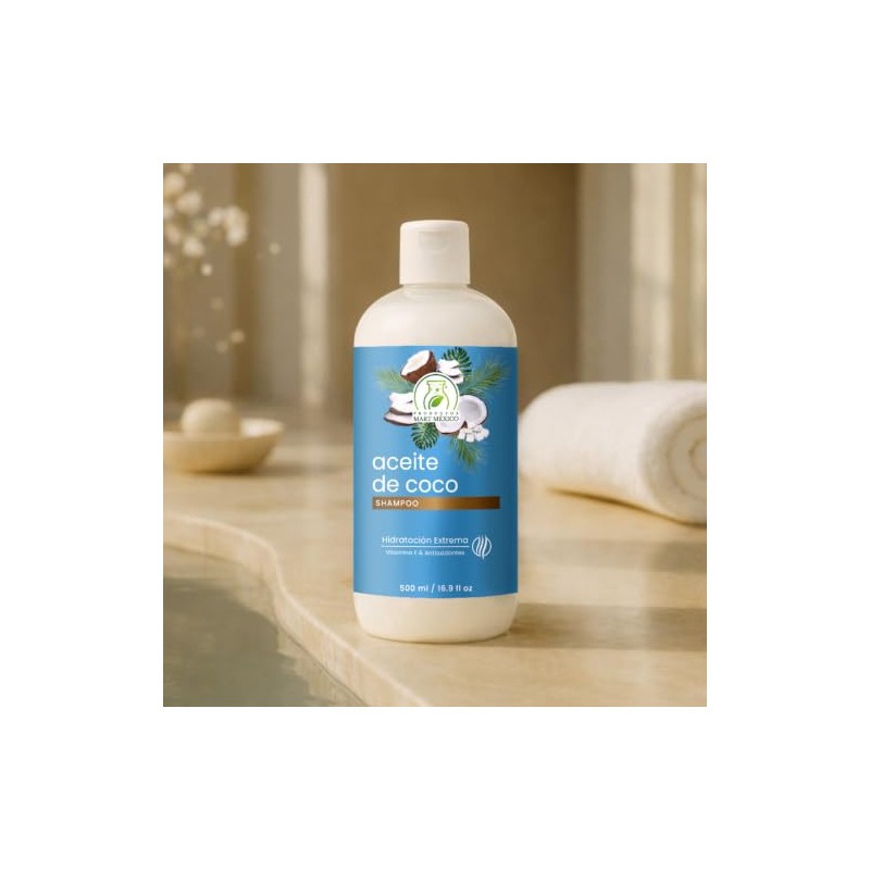 Shampoo Con Aceite De Coco Hidratante 500 Ml Productos Mart