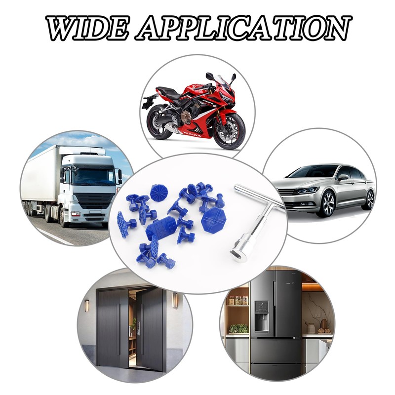 18 PCS Car Dent Puller Kit, Paintless Dent Repair Tools,
