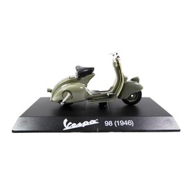 OPO 10 - Collection Miniature Scooter 1/18 Compatible with Piaggio Vespa 98 Del Grey - 1946 - Ves0005
