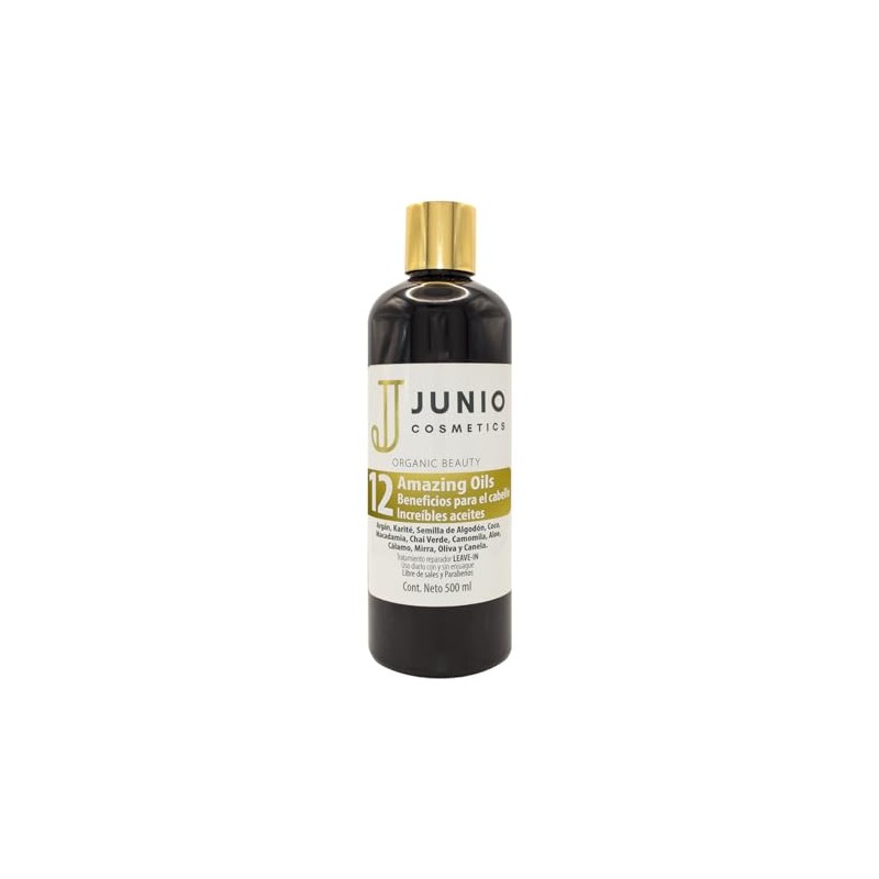 Junio cosmetics tratamiento para cabello seco - 12 aceites para