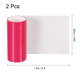 MECCANIXITY Inflatable Patch Repair Kit 4 in x 5 Ft, 2 Pcs TPU Pool Patches Repair Tape for Air Mattress, Bounce House, Swimming Pool, Red