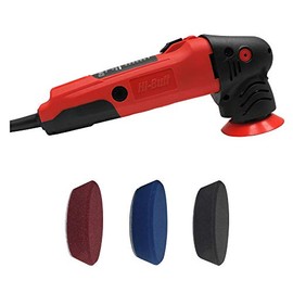 HI-BUFF Mini Dual Action Polisher (Starter Kit with 3 Buffing Polishing Pads)