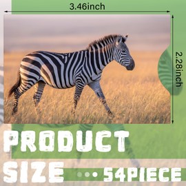 Estune 54 Pcs Rfid Blocking Sleeves, Credit Card Protectors, Anti Theft Credit Card Holder, Credit Card Sleeves, Easy to Recognize (Animal)