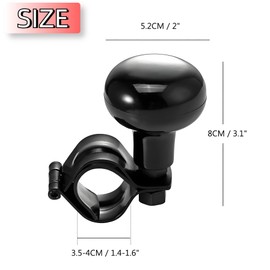 XIONGJIALIANG Upgrade 2025 Steering Wheel Spinner,Steering Wheel knob,Auxiliary Booster Aid Control Handle Ball,Handle Power Knob,Compatible with Car Truck Marine Boat