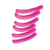 Women Fuchsia Flexible Rubber Refill Eyelash Curler Pad 6 Pcs