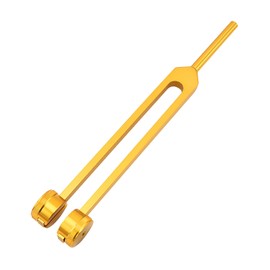 128 Hz Tuning Fork, Medical Tuning Fork, Aluminium Alloy Tuning Fork, Standard Tuning Fork Set, Tuning Fork Neurology, Tuning Fork Therapy, Diapason 128 Hz (Golden)