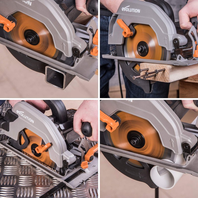 Evolution Power Tools RAGEBLADE 7-1/4-Inch Multipurpose Cutting Blade for Steel,