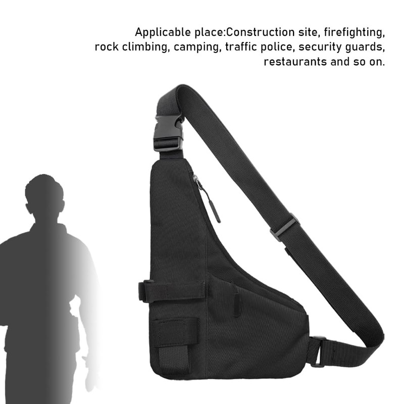 JoyRole Universal Radio L Shape Chest 2 Pockets Harness Tactical