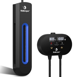 fishkeeper Aquarium Heater with Intelligent LED AlarmTemperature Controller, 1000W Submersible Fish Tank Heater for 130-270 Gallon, Leaving Water Automatically Stop Heating, for Freshwater Saltwater