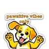 Pawsitive Vibes Only Cute Smiling Dog Vinyl Sticker Decal 5x5