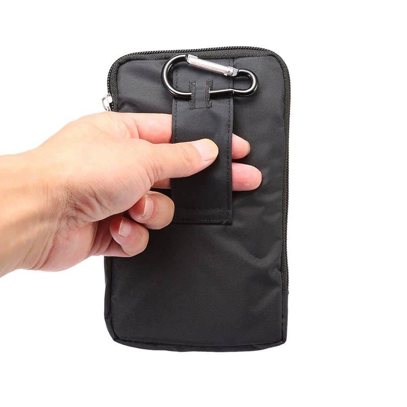 DFV mobile - Multi-functional Belt Wallet Stripes Pouch Bag Case