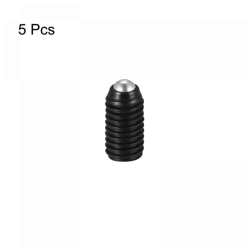 sourcing map Ball Point Set Screws, 5pcs M5 x 10mm