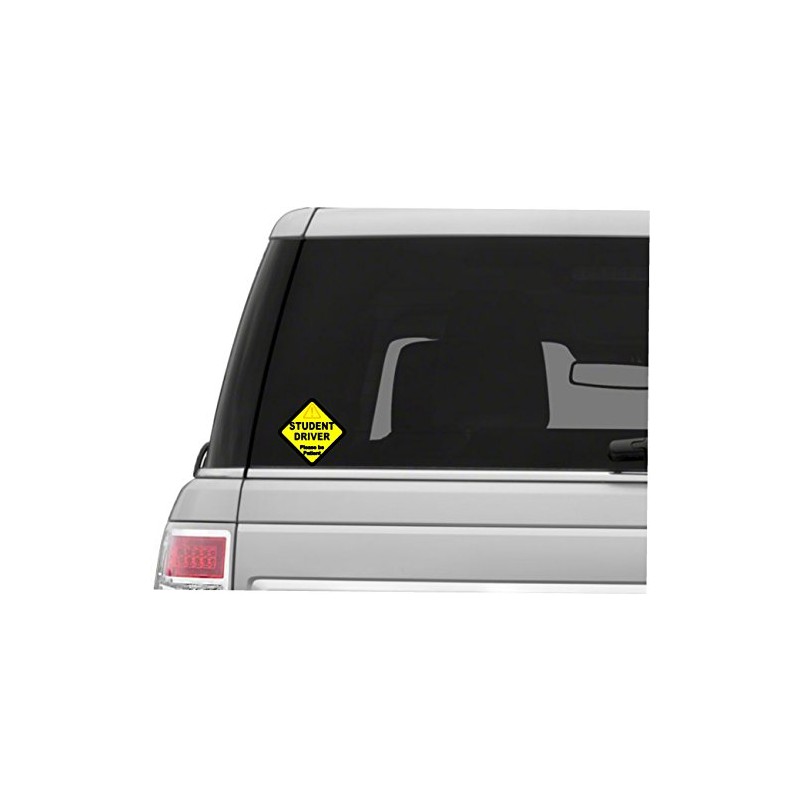 Vinyl Junkie Graphics Warning Student Driver Sticker/Decal