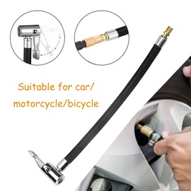 ZoeTekway Pack of 2 23.5 cm Car Inflator Hose, Tyre Inflator Hose, Car Valve Adapter, Car Tyre Air Filling Hose, Replacement Hose for Inflating Car Tyres