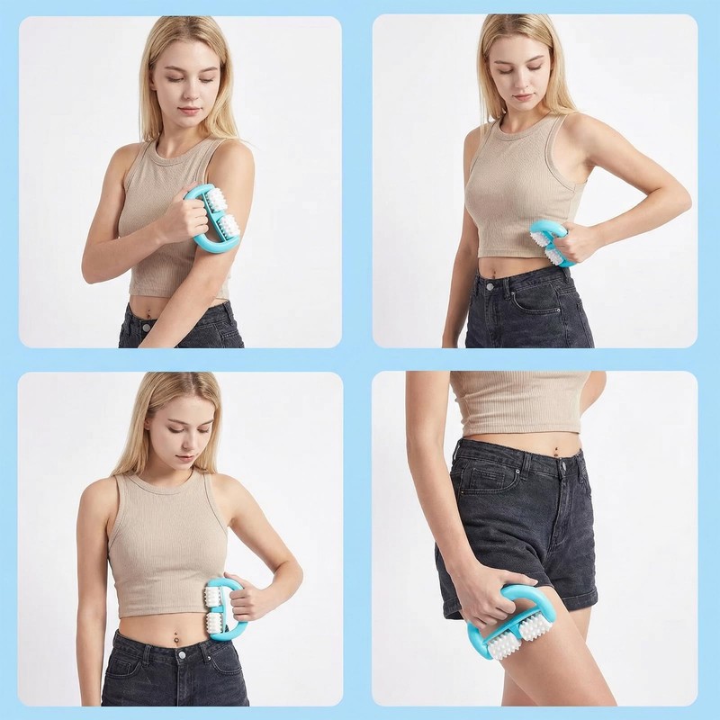 Cellulite Massager - Manual Cellulite Roller with Ergonomic Handles, Massage