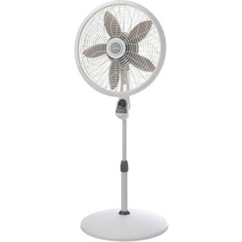 Lasko Lasko-18 Remote Control Elegance & Performance Pedestal, 3-Speed (1850) Household Fans, 26 x 21 x 6 inches, White