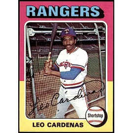 1975 Topps # 518 Leo Cardenas Texas Rangers (Baseball Card) NM/MT Rangers