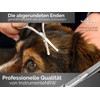 Pfotenschere Hunde Fellscheren Set Scharfe Schnittflächen 2 abgerundete Scheren 9