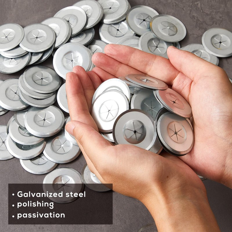 1.5 Inch Perforated Insulation Pins Self Locking Washers Flat Washer