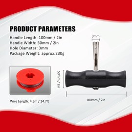 Acouto Windshield Removal Tool - Windshield Wire Cut Out Tool Car Windshield Removal Hand Tool Kit Window Glass Cutting Wire with Handles Professional Repair for Glass Removal