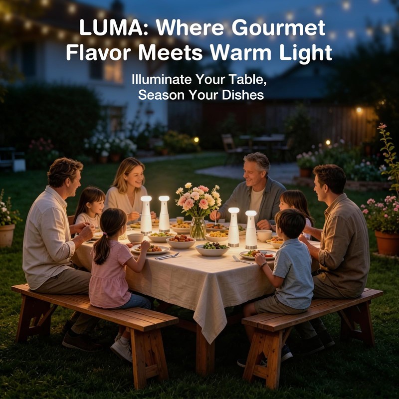 Vucchini Manual Pepper Grinder with Ambient Light