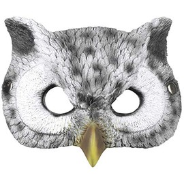 Boland 56735 Semi-Mask Owl Shaped 24 x 17 cm Grey