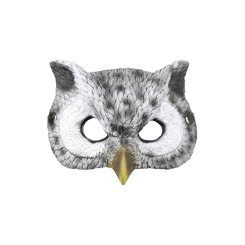 Boland 56735 Semi-Mask Owl Shaped 24 x 17 cm Grey
