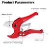 Sharp-tec Plastic Pipe Cutter 3-42mm, Heavy Duty Ratchet PVC Pipe