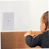 Mipcase 4Pcs Childproof Socket Covers French Style Outlet Plug Protectors