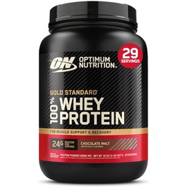 Optimum Nutrition Gold Standard 100% Whey Protein Powder, Chocolate Malt, 2 Pound (Packaging May Vary)