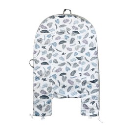 HOUSEYUAN Baby Lounger Replaceable Cover Baby Nest Backup Cover 100% Cotton Breathable Machine Washable (Gray Leaves)