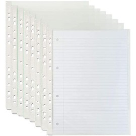 JKG® 50 Pack A4 Clear Poly Pockets - Plastic Punched Pockets A4 Organizer | Strong A4 Plastic Wallet Folder | Home, Office, Work Document Wallet | Perfect for Document Files Ring Binder